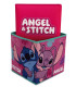 STOOL TOY STORAGE BASKET 30 CM STITCH GIRL