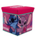 STOOL TOY STORAGE BASKET 30 CM STITCH GIRL