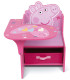 Ξύλινο γραφείο με καρέκλα και συρτάρι PEPPA PIG
