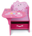 WOODEN DESK WITH CHAIR AND DRAWER PEPPA PIG