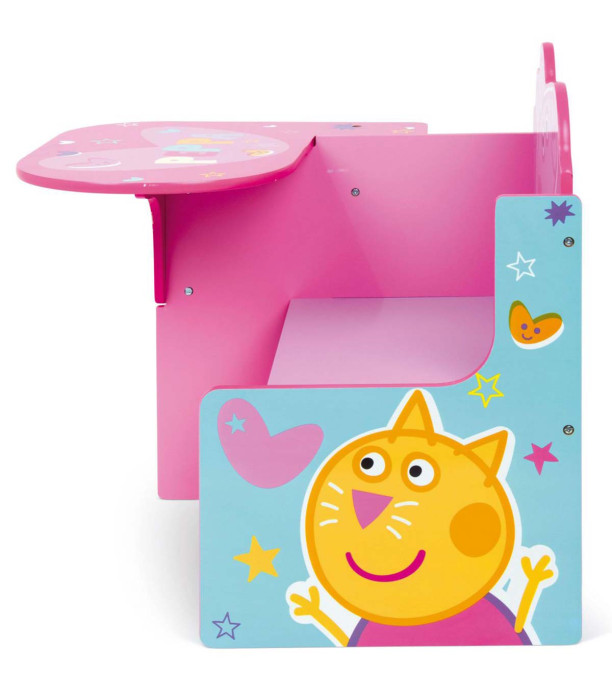 Ξύλινο γραφείο με καρέκλα και συρτάρι PEPPA PIG