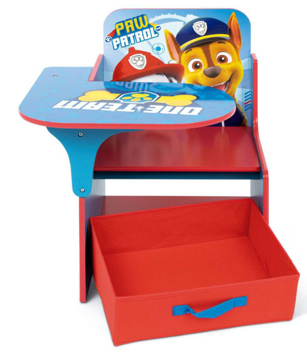 Ξύλινο γραφείο με καρέκλα και συρτάρι PAW PATROL