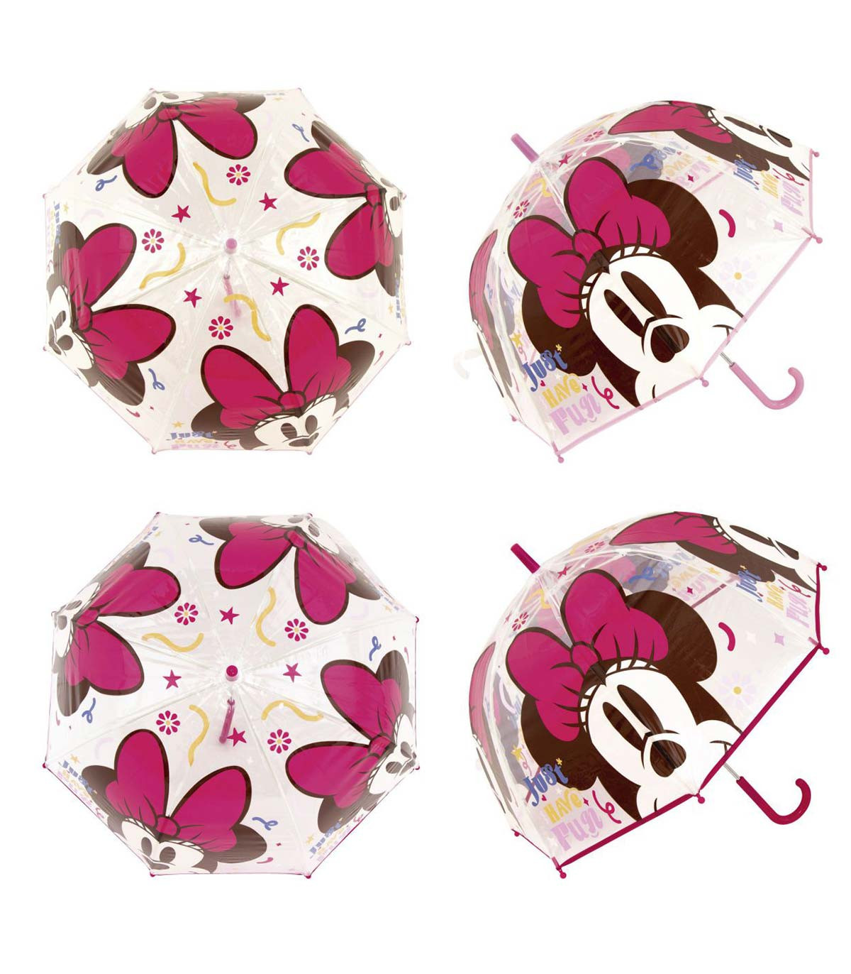 CHILDREN'S BELL-SHAPED MECHANICAL MINNIE UMBRELLA