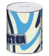 METAL MONEY BOX 10x10x12 CM STITCH