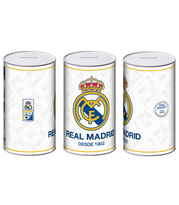 METAL MONEY BOX 10x10x17.5 CM REAL MADRID