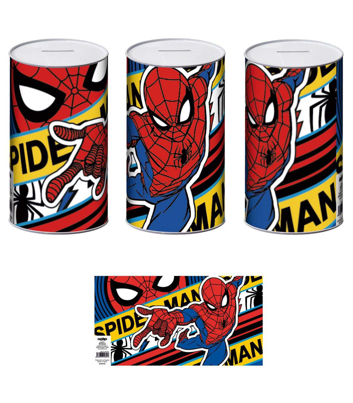 ΜΕΤΑΛΛΙΚΟΣ ΚΟΥΜΠΑΡΑΣ 10x10x17,5 ΕΚ. SPIDERMAN