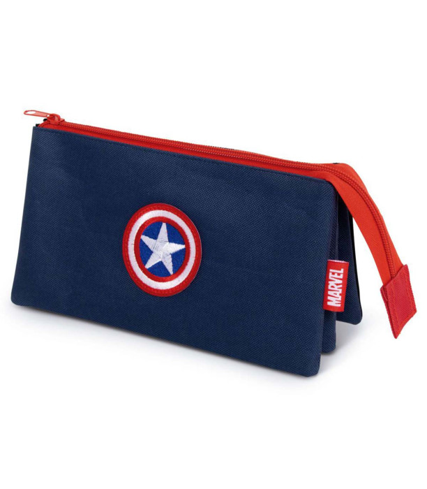 PENCIL CASE WITH 2 COMPARTMENTS 21x11x4 CM CAPTAIN AMERICA
