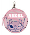 ROUND BAG COIN PURSE 9x9x2 CM ANGEL STITCH