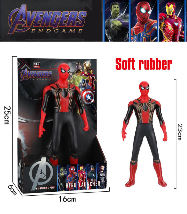 RUBBER SPIDER FIGURE 23 CM IN OPEN BOX