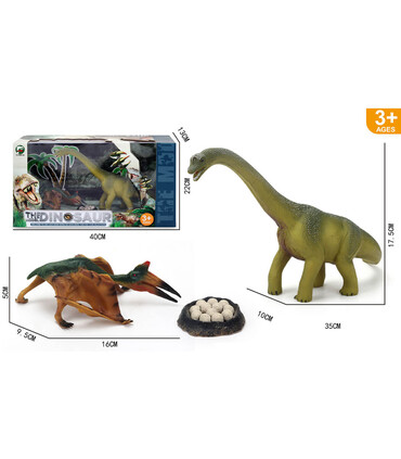 SET 2 DINOSAURS WITH EGGS - Dinosaurs