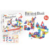 CONSTRUCTION SET WITH TRANSPARENT ELEMENTS, 85 PIECES
