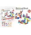 CONSTRUCTION SET WITH TRANSPARENT ELEMENTS, 85 PIECES