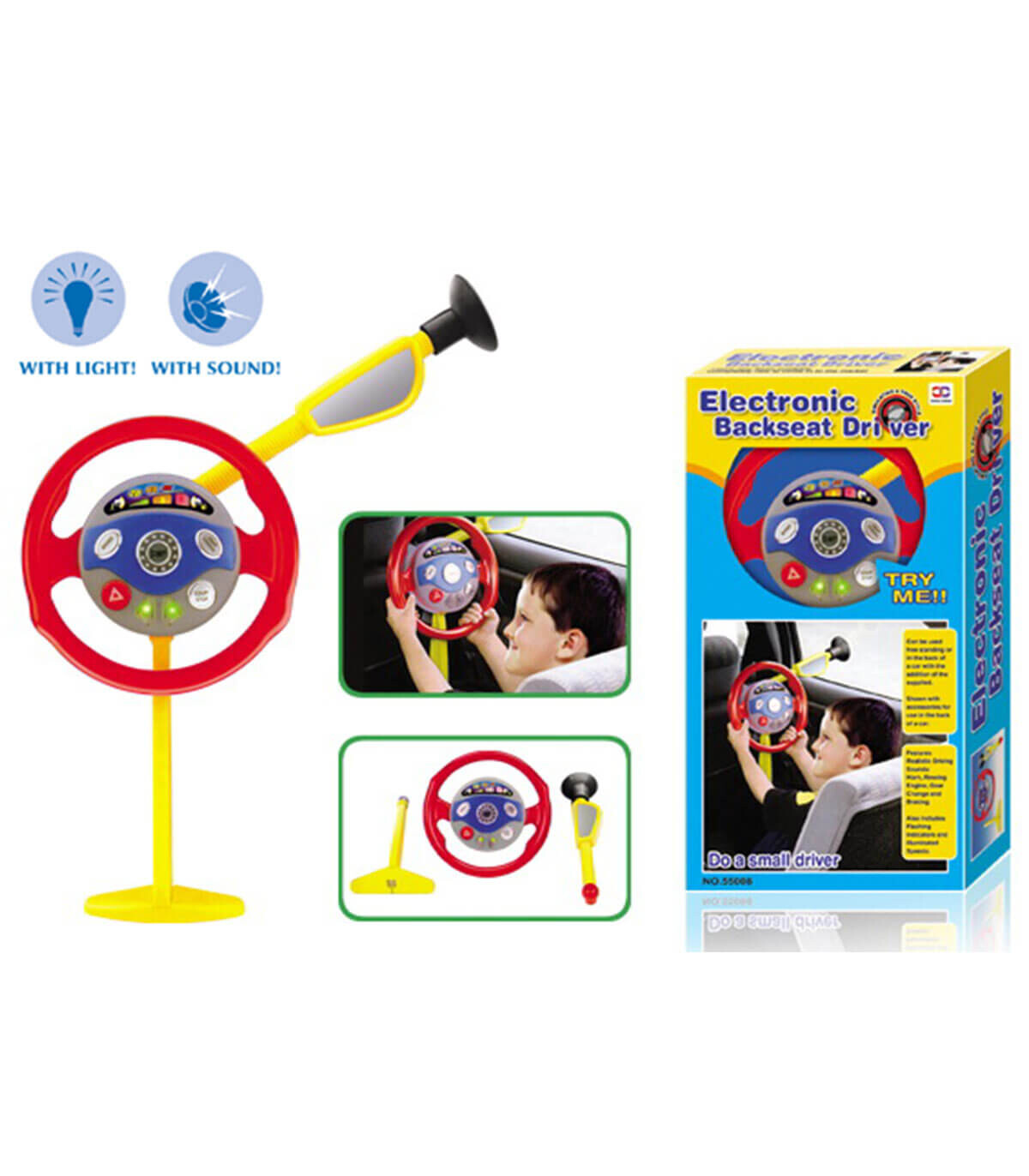 ELECTRONIC BACKSEAT DRIVER STEERING WHEEL - Cars and jeeps