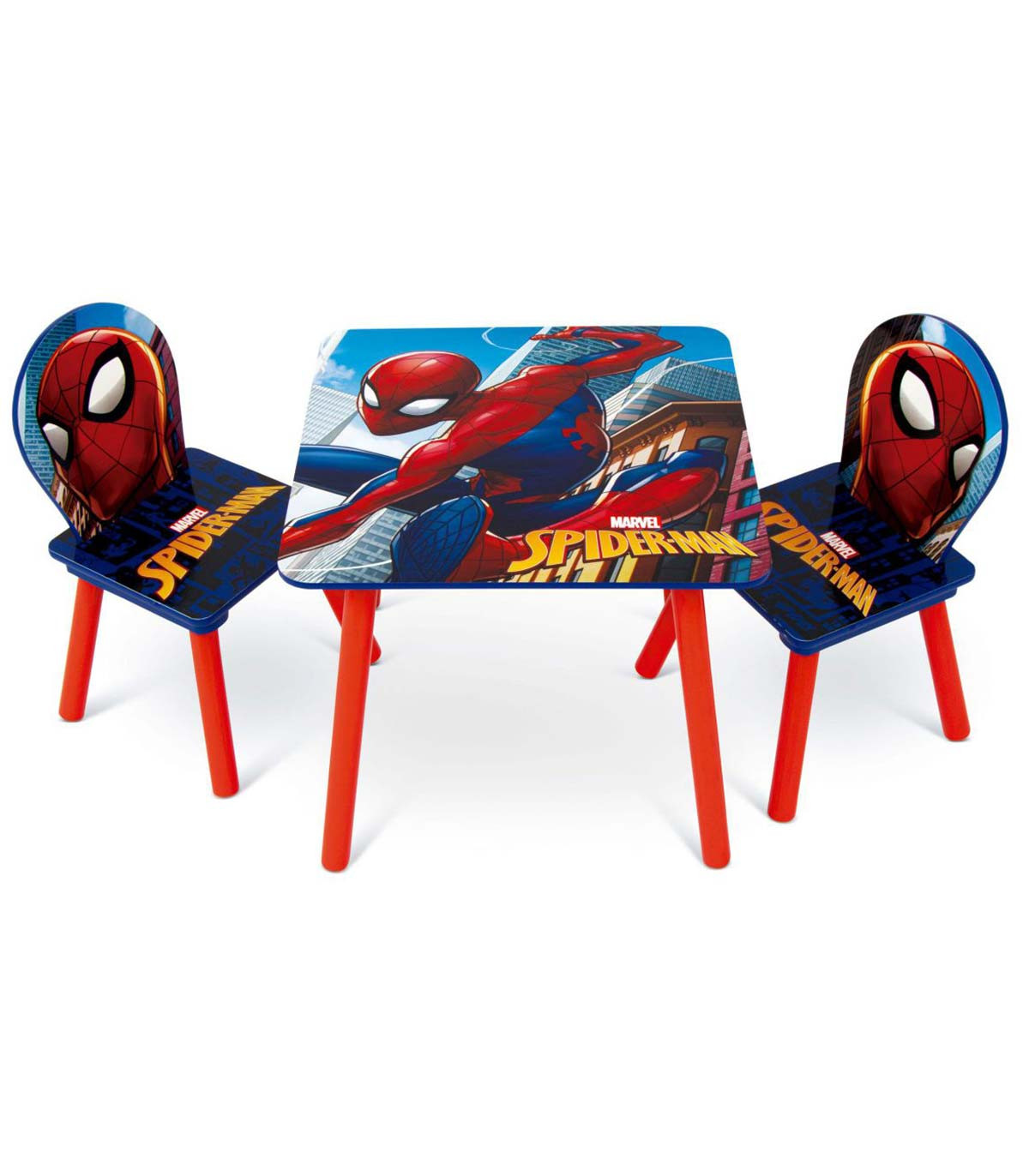 Ξύλινο τραπέζι με 2 καρέκλες SPIDERMAN