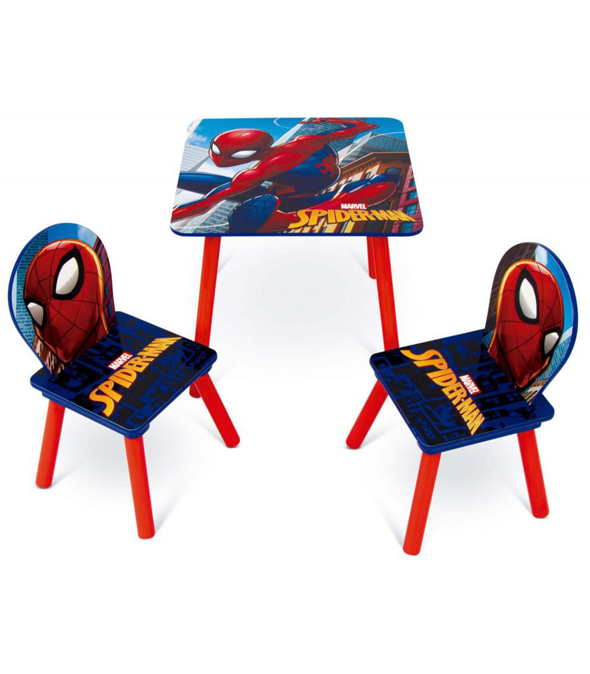 Ξύλινο τραπέζι με 2 καρέκλες SPIDERMAN