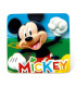 WOODEN TABLE WITH 2 MICKEY CHAIRS