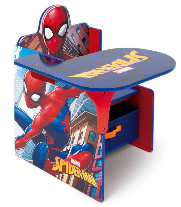 Ξύλινο γραφείο με καρέκλα και συρτάρι SPIDERMAN