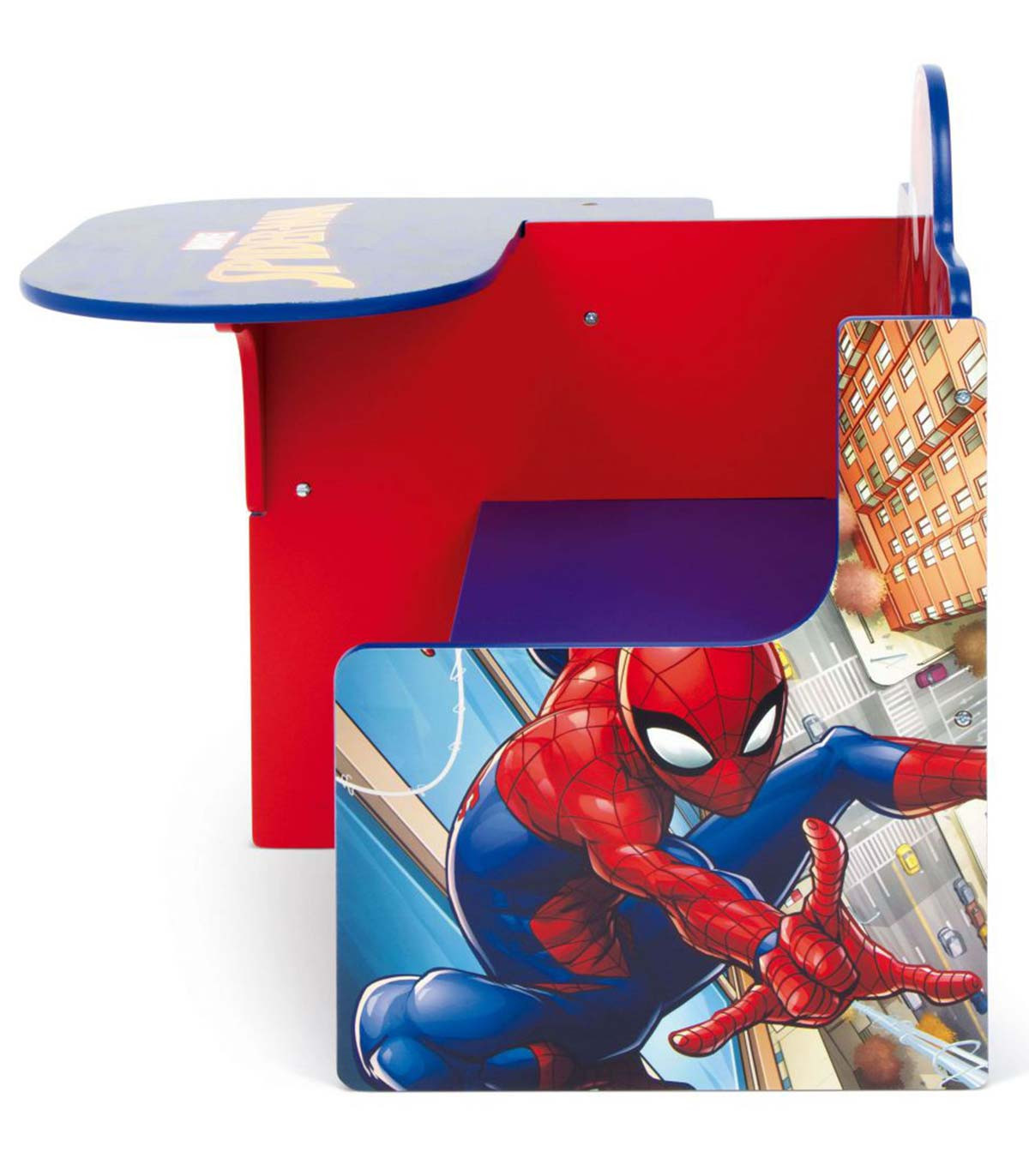 Ξύλινο γραφείο με καρέκλα και συρτάρι SPIDERMAN