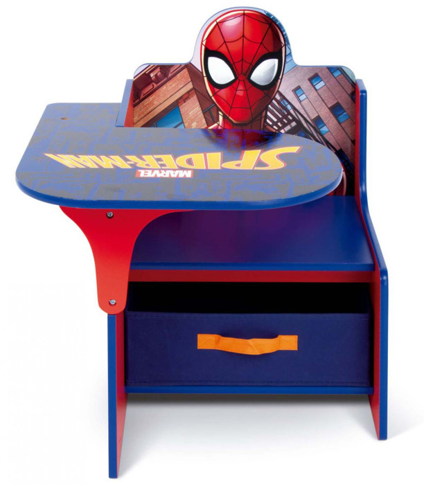 Ξύλινο γραφείο με καρέκλα και συρτάρι SPIDERMAN