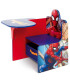 WOODEN DESK WITH CHAIR AND SPIDERMAN DRAWER