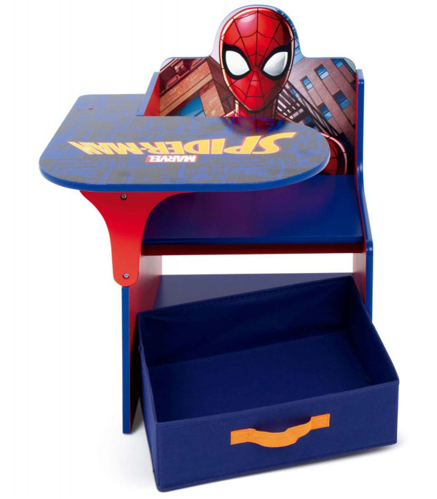 Ξύλινο γραφείο με καρέκλα και συρτάρι SPIDERMAN