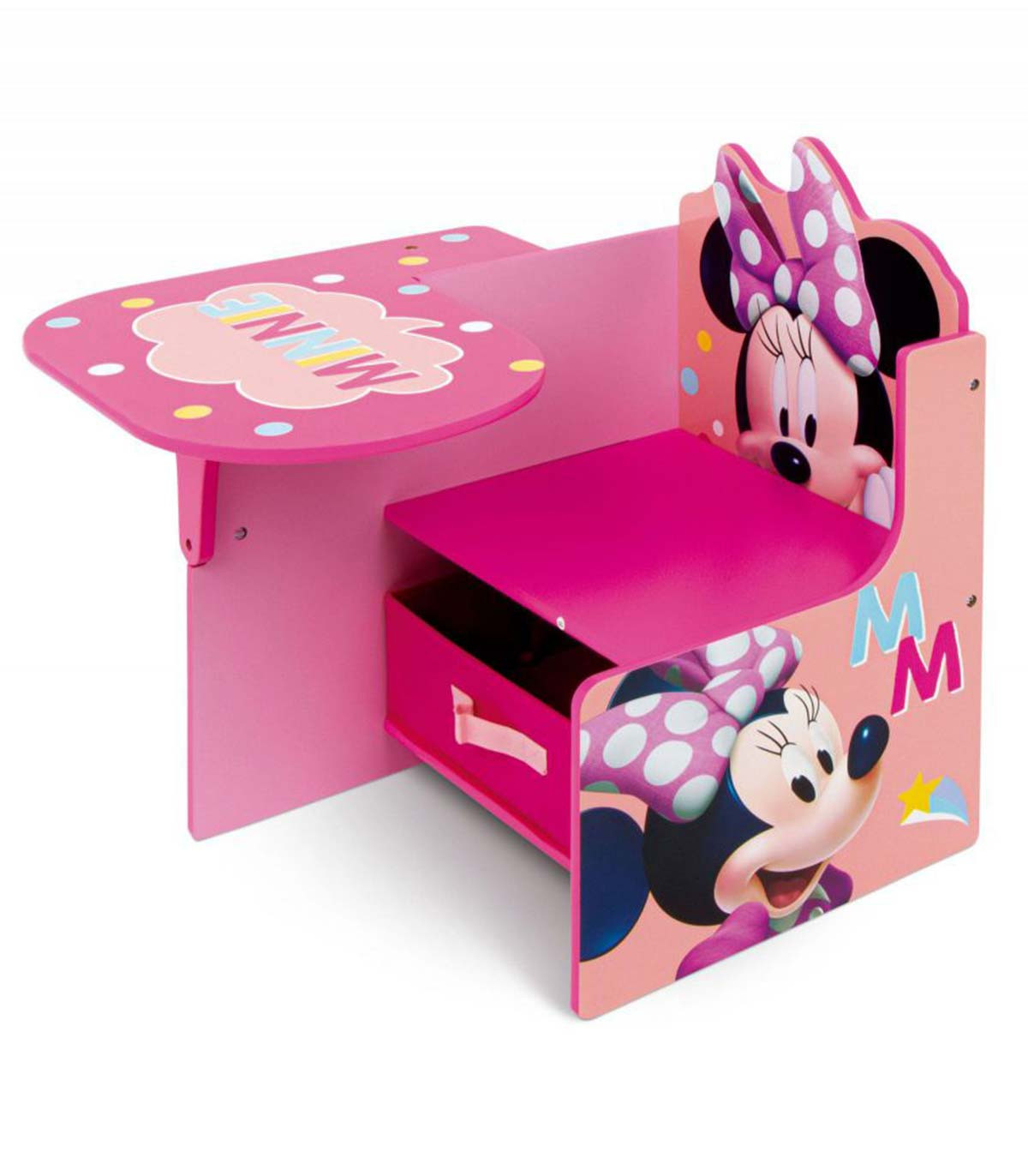 WOODEN DESK WITH CHAIRS AND DRAWER MINNIE