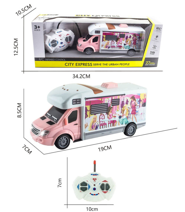 CAMPER VAN RADIO CONTROL 4 DIRECTIONS - Radio control with remote control