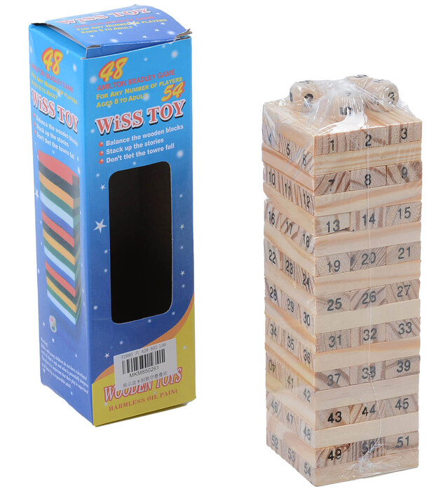WOODEN SMALL JENGA CLASSIC GAME - WOODEN