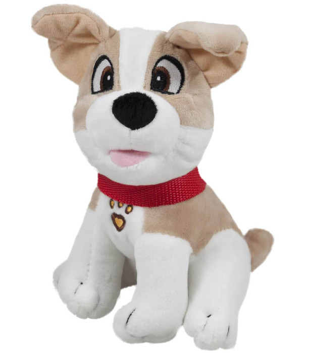 PLUSH DOG WITH LEASH 3 COLORS 23 CM - Small