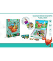 CHILDREN'S MAGNETIC PUZZLE-BOOK WITH DINOSAURS