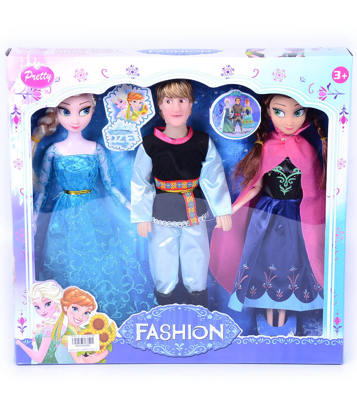 FROZEN DOLLS 3 PCS. - DOLLS AND MERMAIDS