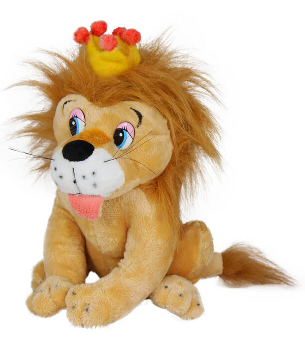 PLUSH LION WITH CROWN 20 CM - Small