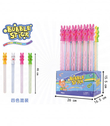 LARGE STICK BUNNY FOR BALLOONS 46 CM - SOAP BUBBLES