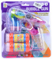 TRANSPARENT GUN FOR SOAP BUBBLES WITH 2 FILLERS