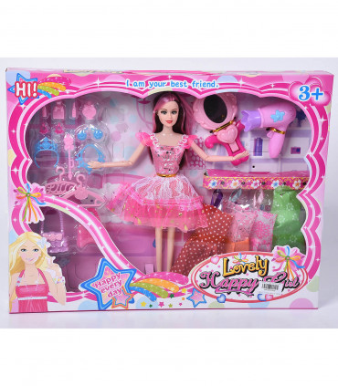 DOLL WITH MOVING HANDS, DRESSES AND HAIR DRYER - DOLLS AND MERMAIDS