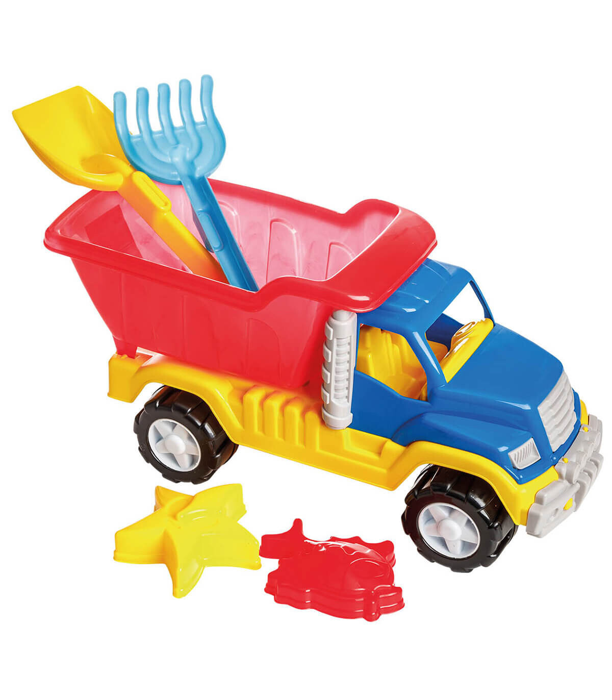 TRUCK WITH FORMS, SHOVEL AND PADDLE - FOR SAND