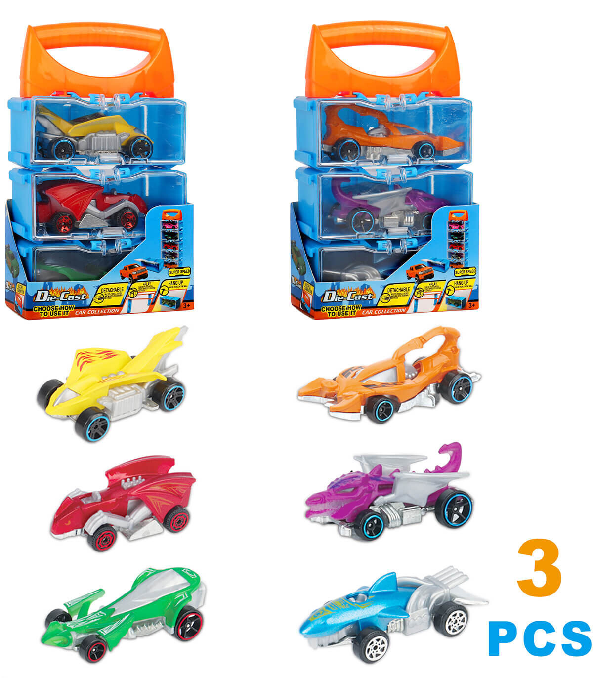 ΜΕΤΑΛΛΙΚΑ ΑΥΤΟΚΙΝΗΤΑ 3 ΤΕΜ. ΣΕΤ ΜΕ ΛΑΒΗ Armtoys