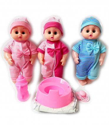 BABY DOLL WITH POTTY AND PAMPERS - BABY