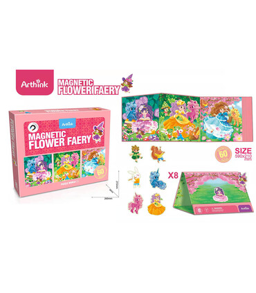 ΜΑΓΝΗΤΙΚΟ ΠΑΖΛ 3 ΤΕΜ. FLOWER FAERY Armtoys