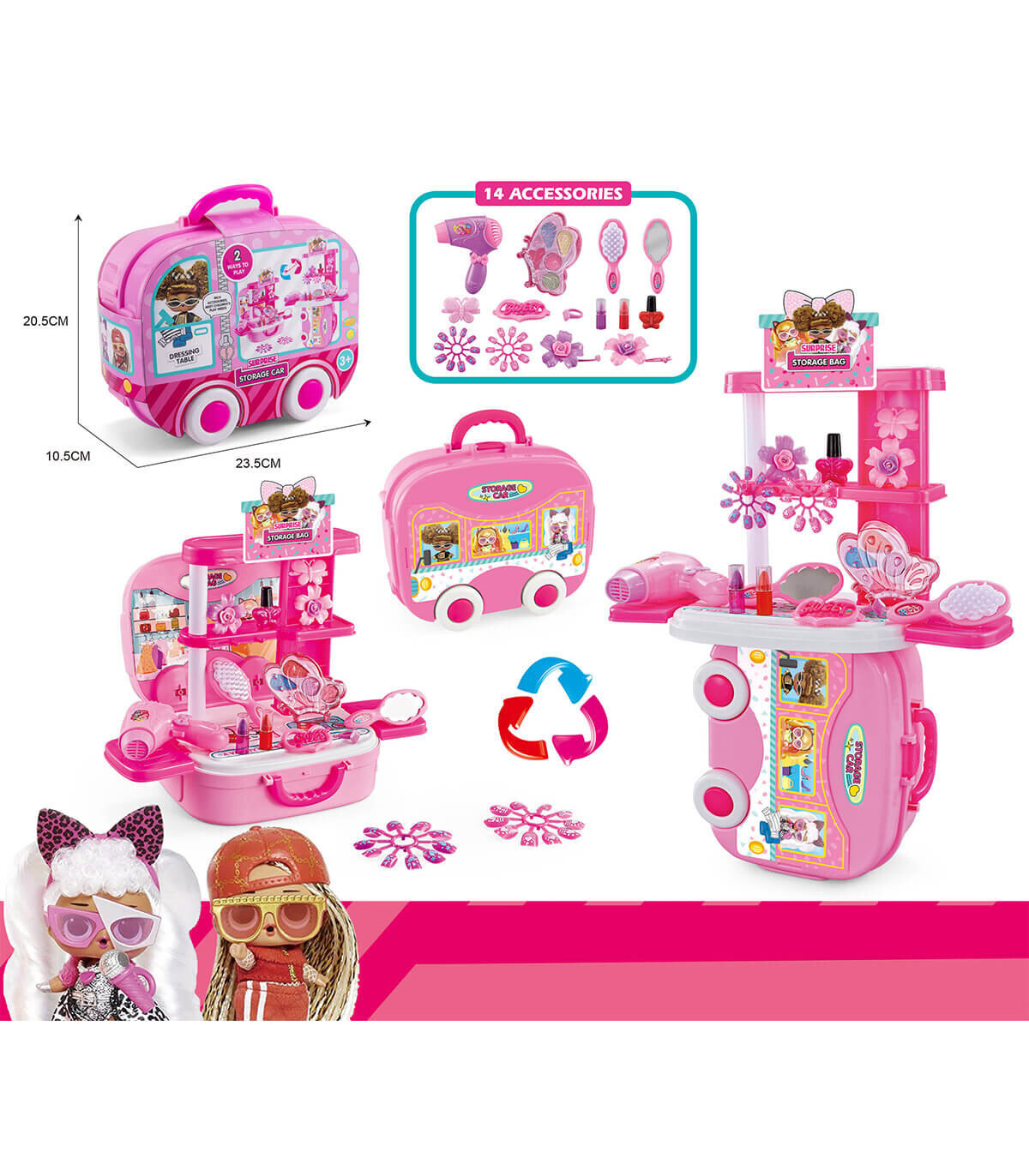ΤΟΥΑΛΕΤΑ-ΒΑΛΙΤΣΑ ΣΕ ΡΟΔΕΣ Armtoys