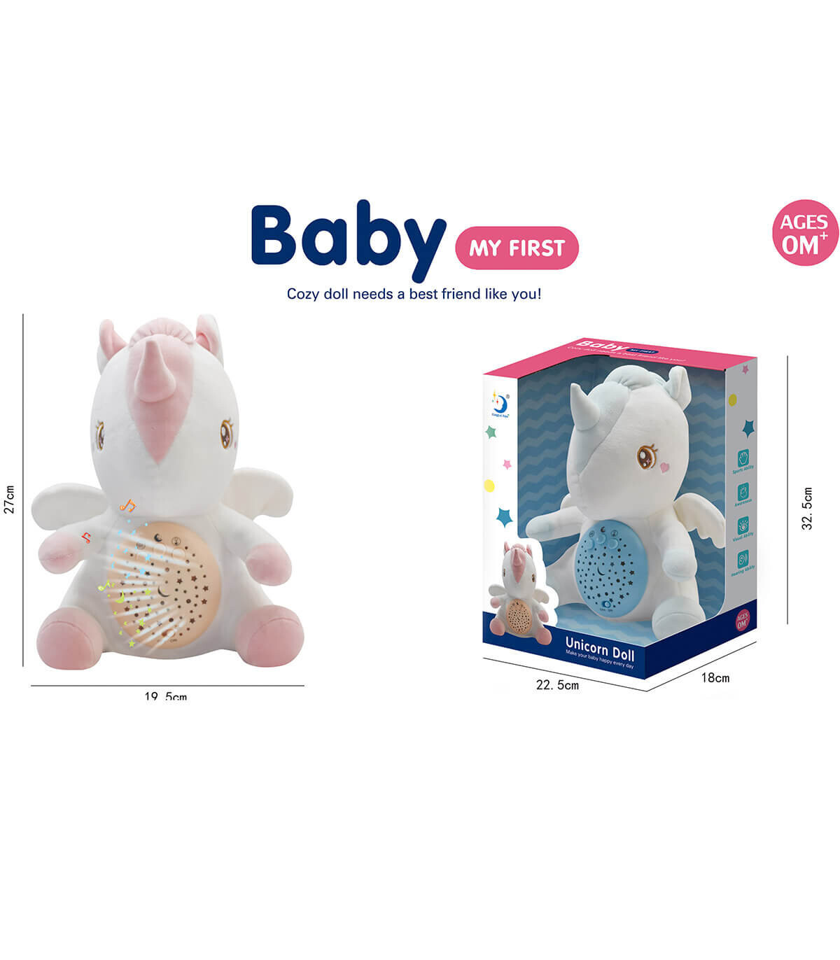 BABY LLUSH ΜΟΝΟΚΕΡΟΣ ΜΕ ΛΑΜΠΑ ΝΥΧΤΕΡΙΝΟΥ 