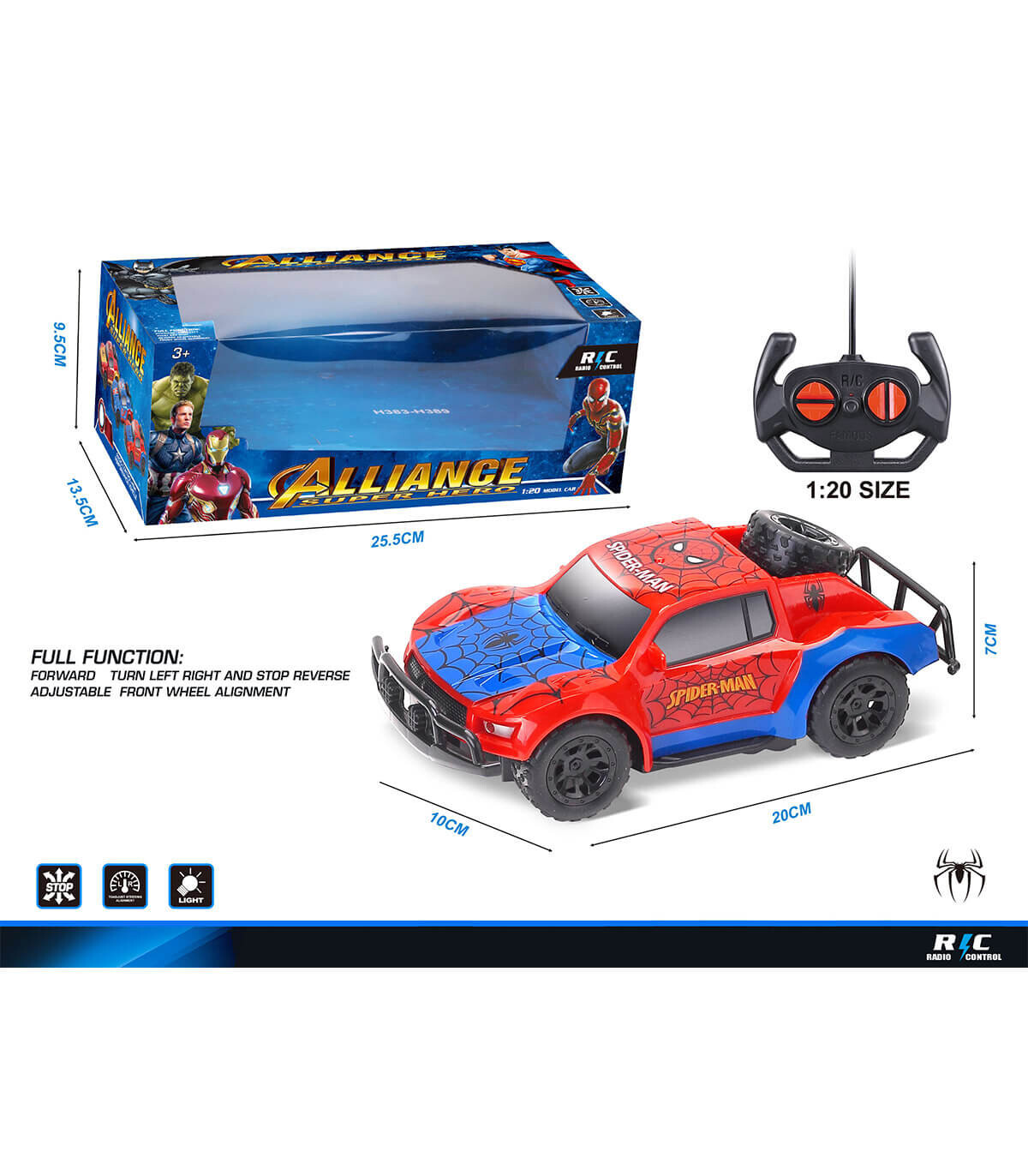 JEEP RADIO CONTROL 4 WAY SPIDER 