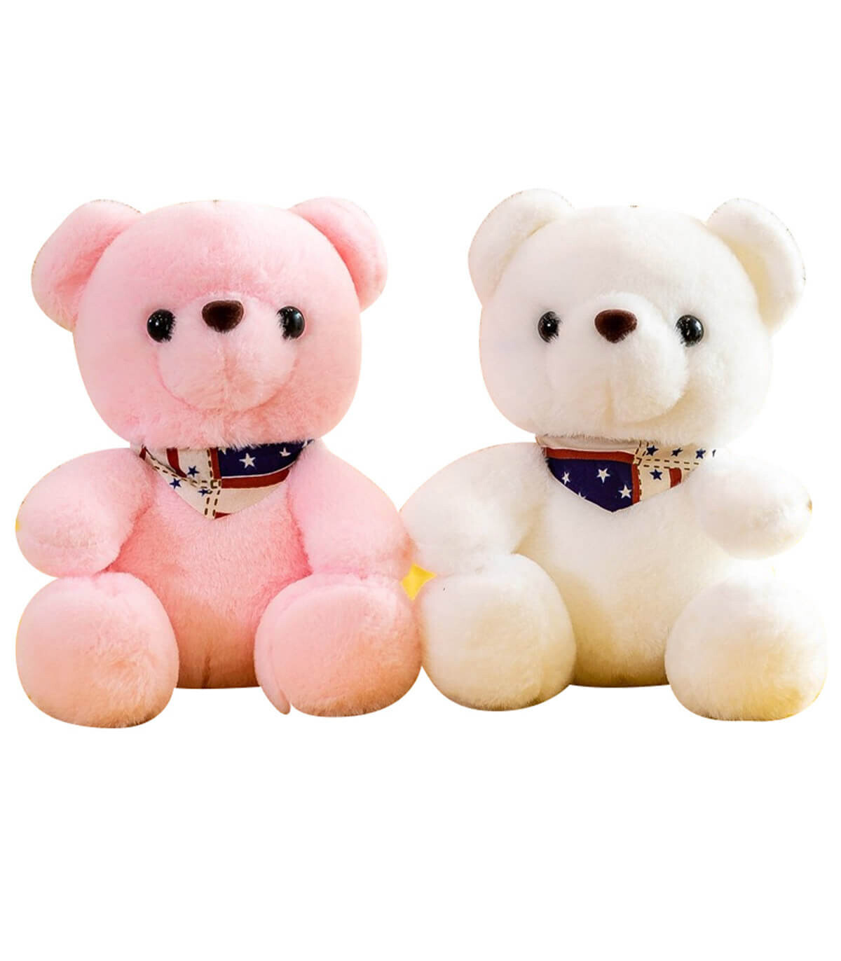 TEDDY BEAR WITH FISHNET 22 CM 3 COLORS - Small