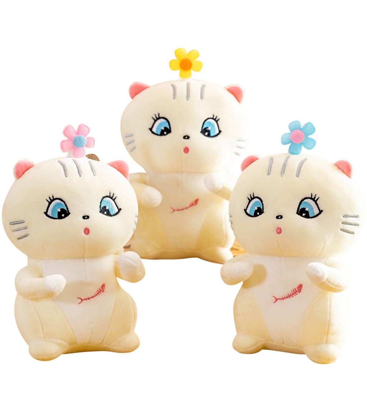 PLUSH KITTEN WITH DAISY 23 CM - Small