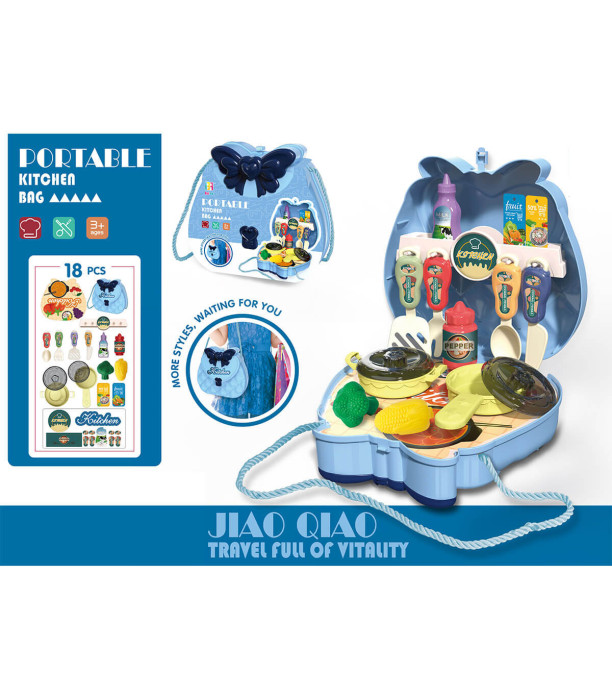 ΣΕΤ ΚΟΥΖΙΝΑΣ ΣΕ ΜΠΛΕ ΤΣΑΝΤΑ Armtoys