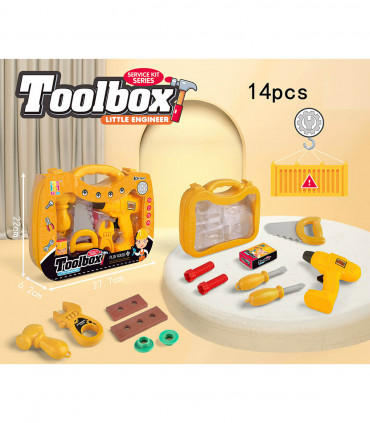 TOOLBOX WITH HAMMER DRILL - TOOLS
