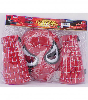 SPIDER MASK AND 2 HAND PROTECTION - PARTY COSTUMES, MASKS AND WANDS