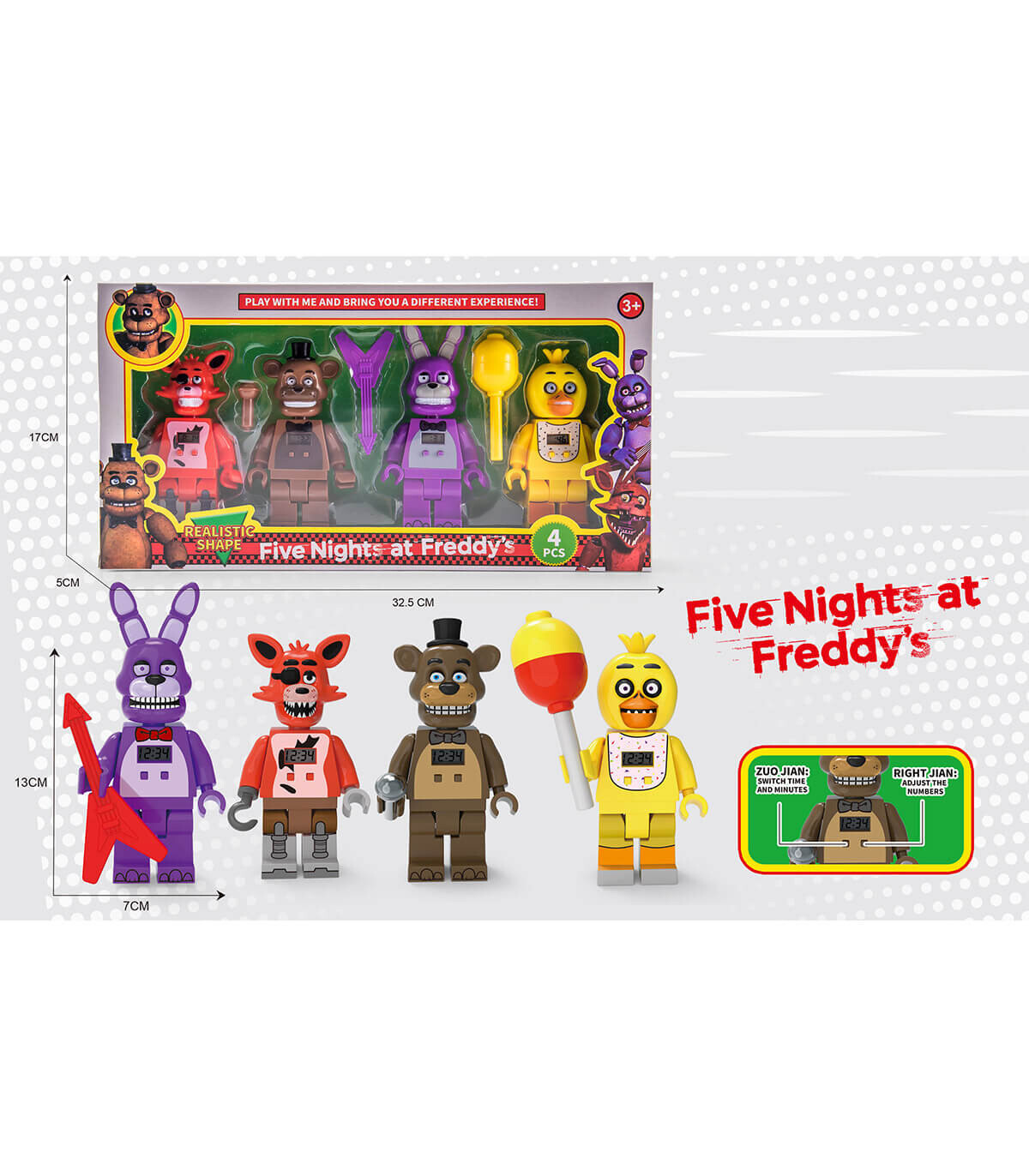 ΦΙΓΟΥΡΕΣ FREDDIE ΜΕ ΡΟΛΟΙ 4 ΤΕΜ. ΣΕ ΕΝΑ ΚΟΥΤΙ Armtoys