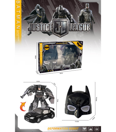 TRANSFORMER BLACK SUPERHERO WITH MASK IN BOX - Transformers Figures