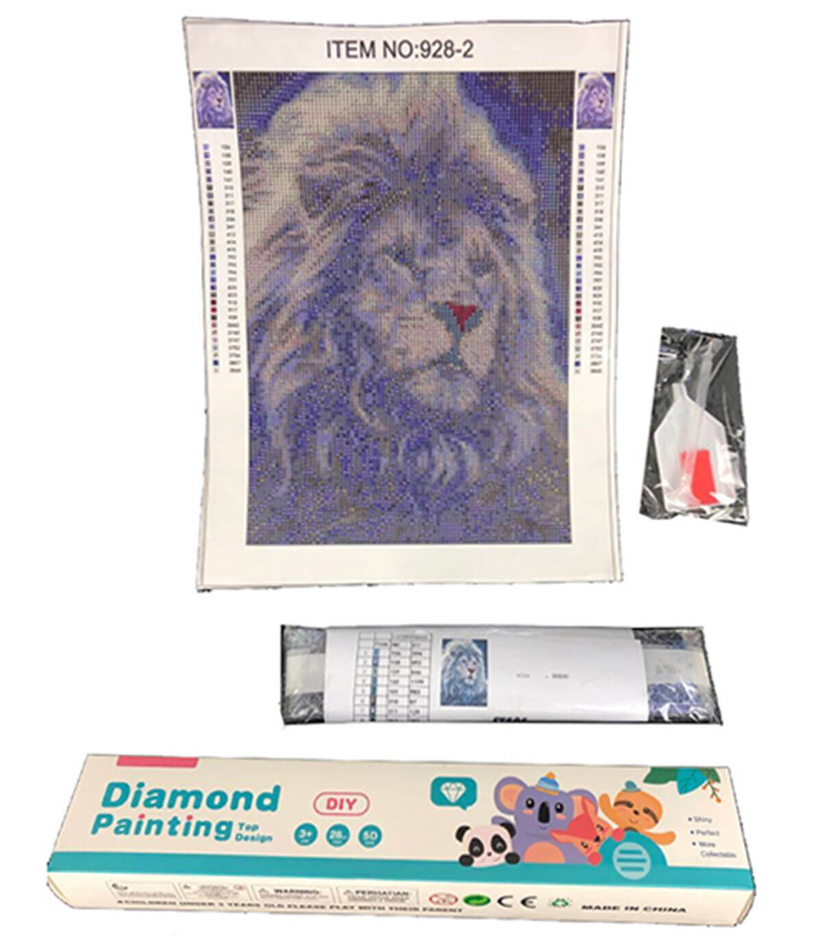DIAMOND TAPESTRY LION 